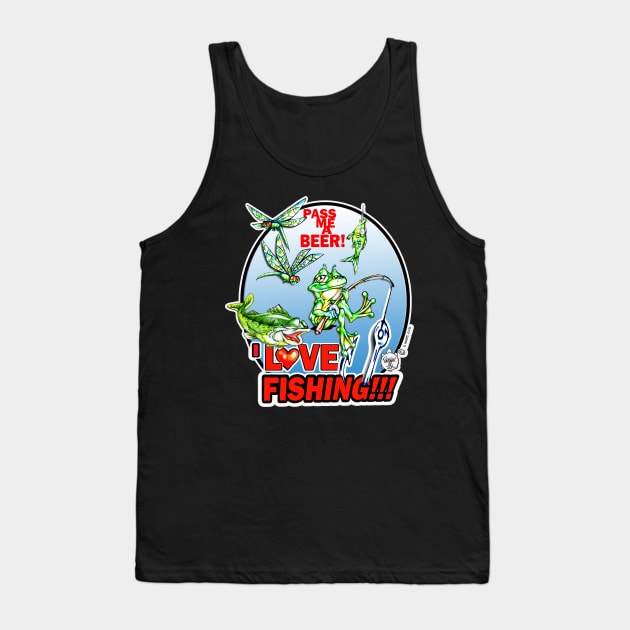 I LOVE FISHING - PASS ME A BEER Tank Top by DHARRIS68